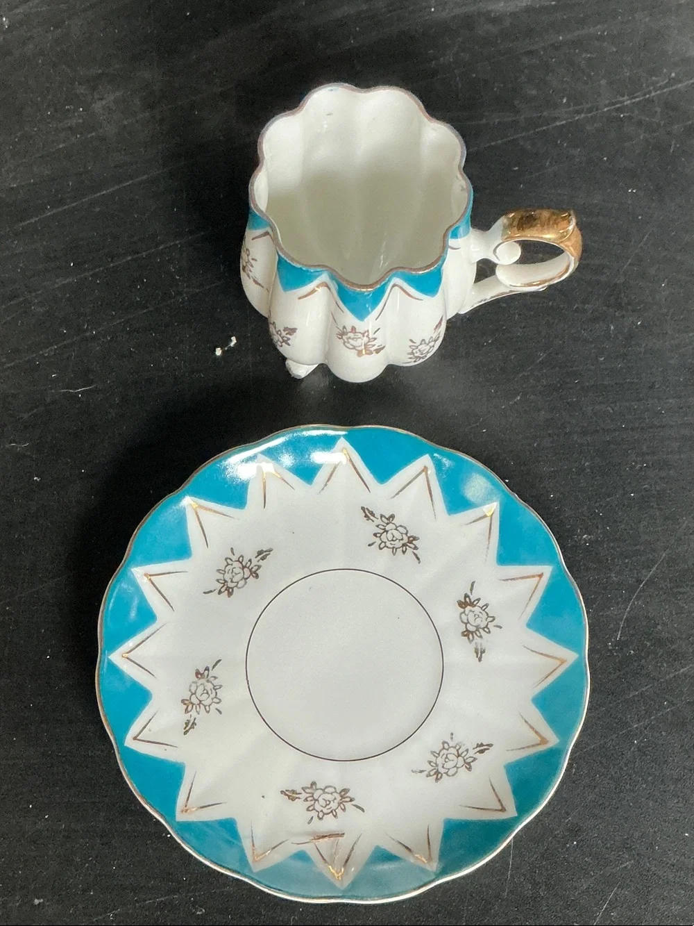 Vintage Floral Porcelain Teacup and Saucer Sets